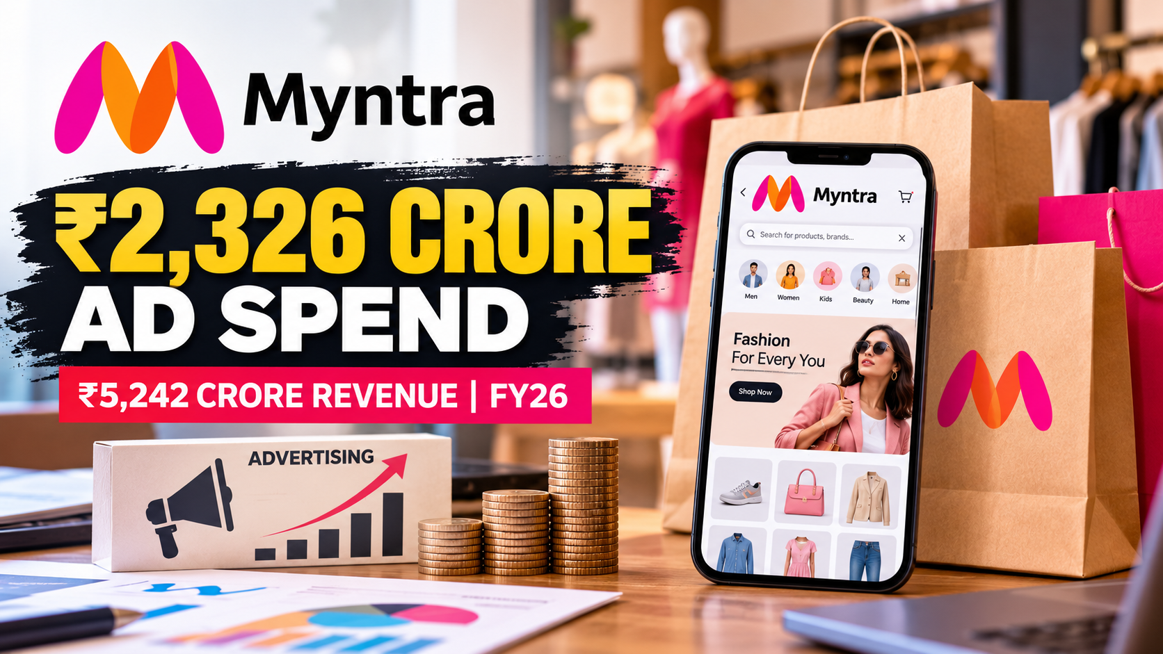 Myntra Spends ₹2,326 Crore on Advertising as FY26 Revenue Falls