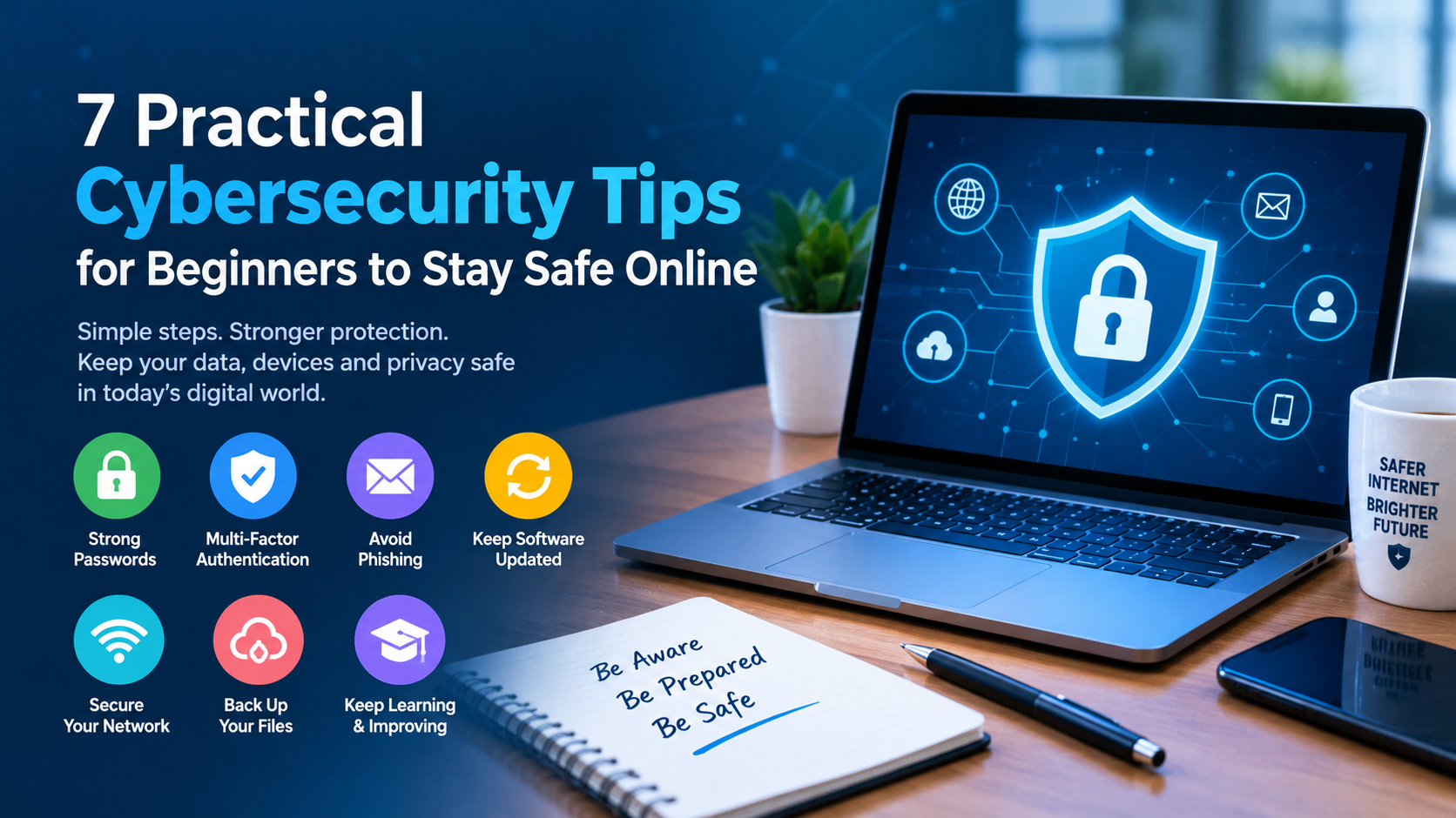7 Practical Cybersecurity Tips for Beginners to Stay Safe Online