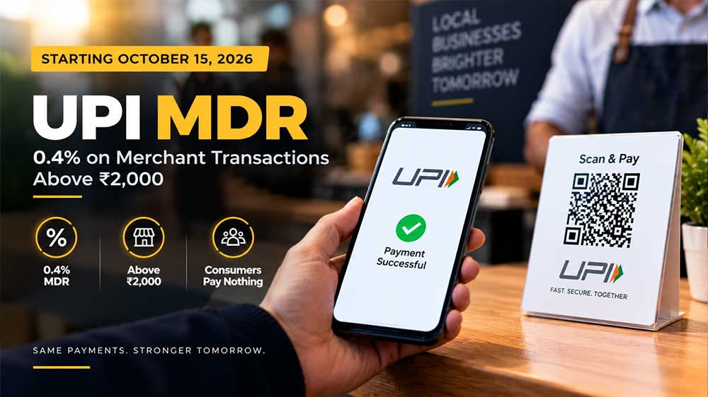 UPI MDR From October 15: What the 0.4% Charge Means