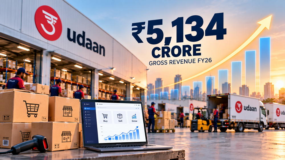 Udaan Revenue Rises 13% to ₹5,134 Crore in FY26
