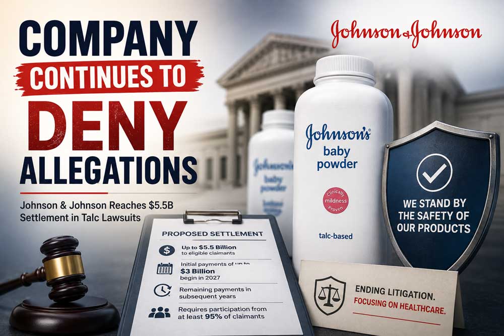 Johnson & Johnson Announces $5.5 Billion Talc Lawsuit Settlement Plan