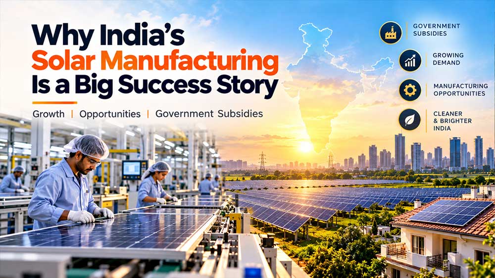 India Solar Manufacturing: Growth, Scope & Government Subsidies